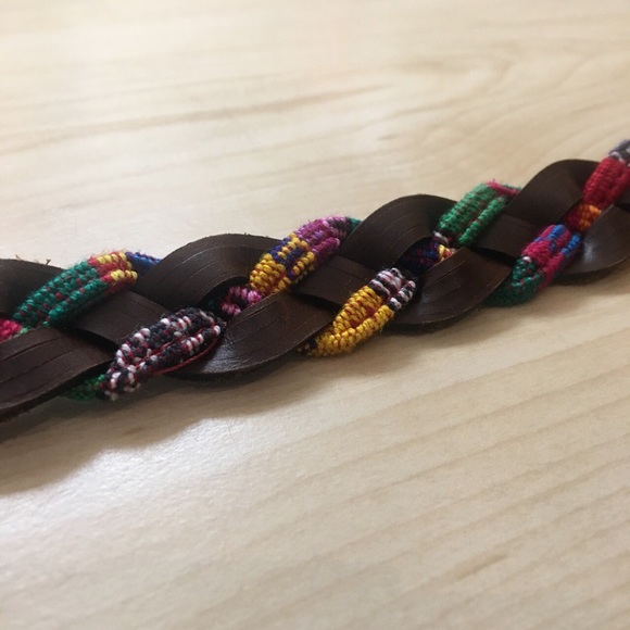 Multicolored braised belt - Picture 2 of 2